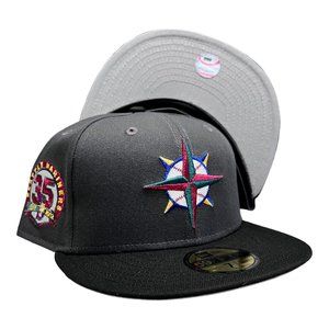 New Era Seattle Mariners 59FIFTY Fitted Hat 35th Anniversary Side Patch